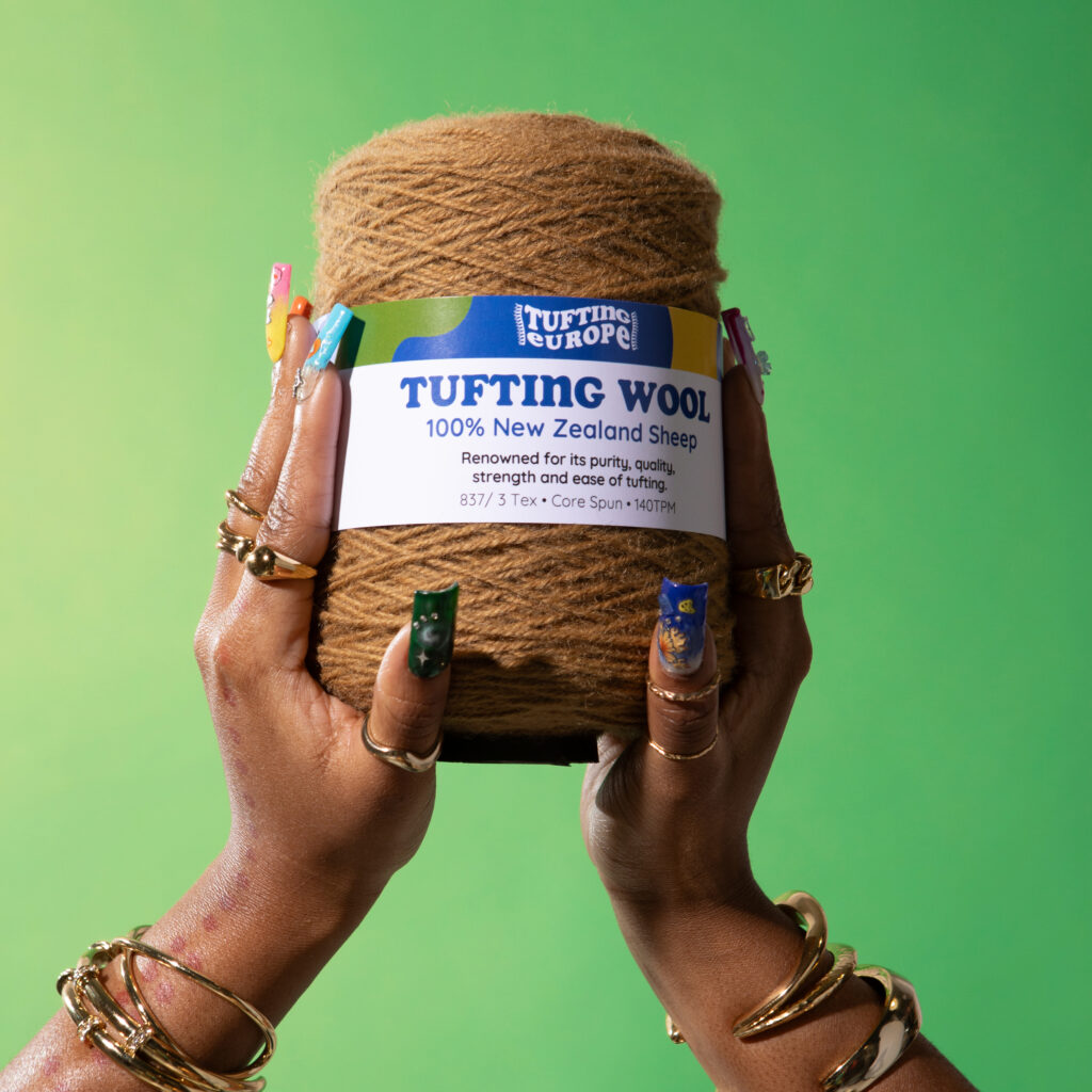 Caramel 500 g Wool Tufting Yarn Tufting Europe