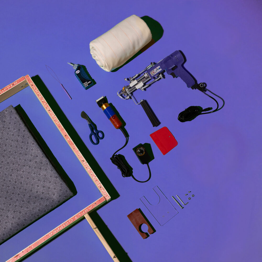 Kit di avviamento tufting definitivo con AK-v + telaio