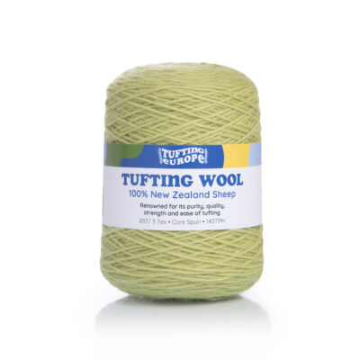 Olijfgroen Tufting Garen op kegel - 100% Nieuw-Zeelands wol