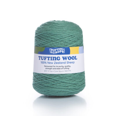 Filato per tufting blu petrolio medio su cono - 100% lana neozelandese