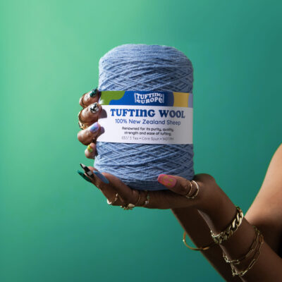 Sky Blue Tufting Yarn on Cone - 100% New Zealand Wool