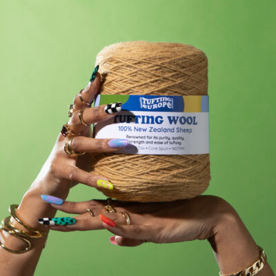 Beige Tufting Yarn on Cone - 100% New Zealand Wool