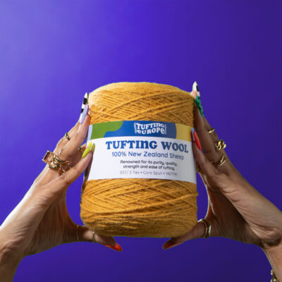 Ochre Yellow Tufting Yarn on Cone - 100% New Zealand Wool