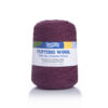 Filato per tufting color melanzana su cono - 100% lana neozelandese