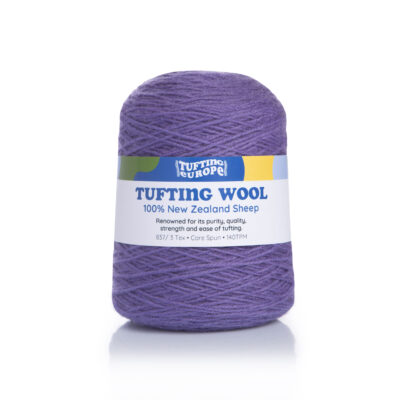 Dark Purple Tufting Yarn on Cone - 100% New Zealand Wool