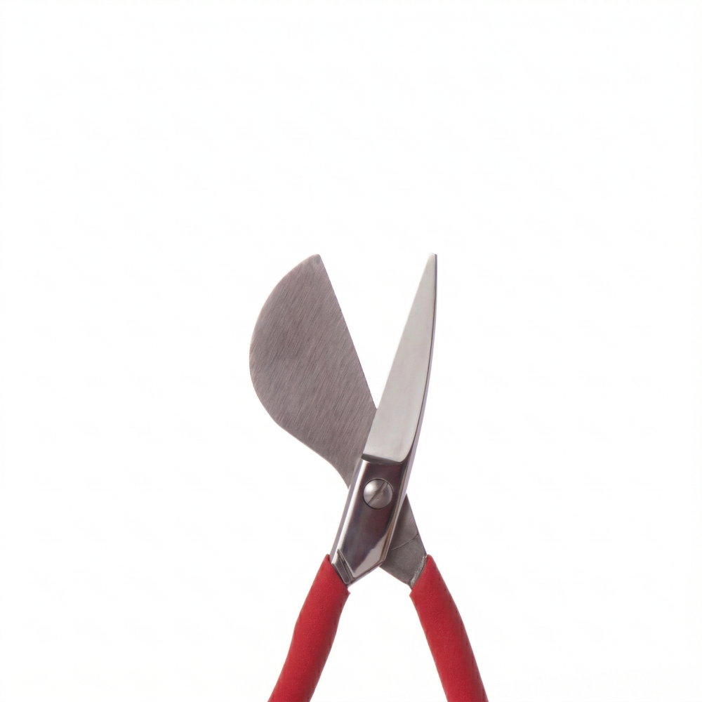 Nickerchenschere mit Entenschnabel - linkshändig 7 Left handed duckbill scissor for tufting close Nickerchenschere mit Entenschnabel - linkshändig