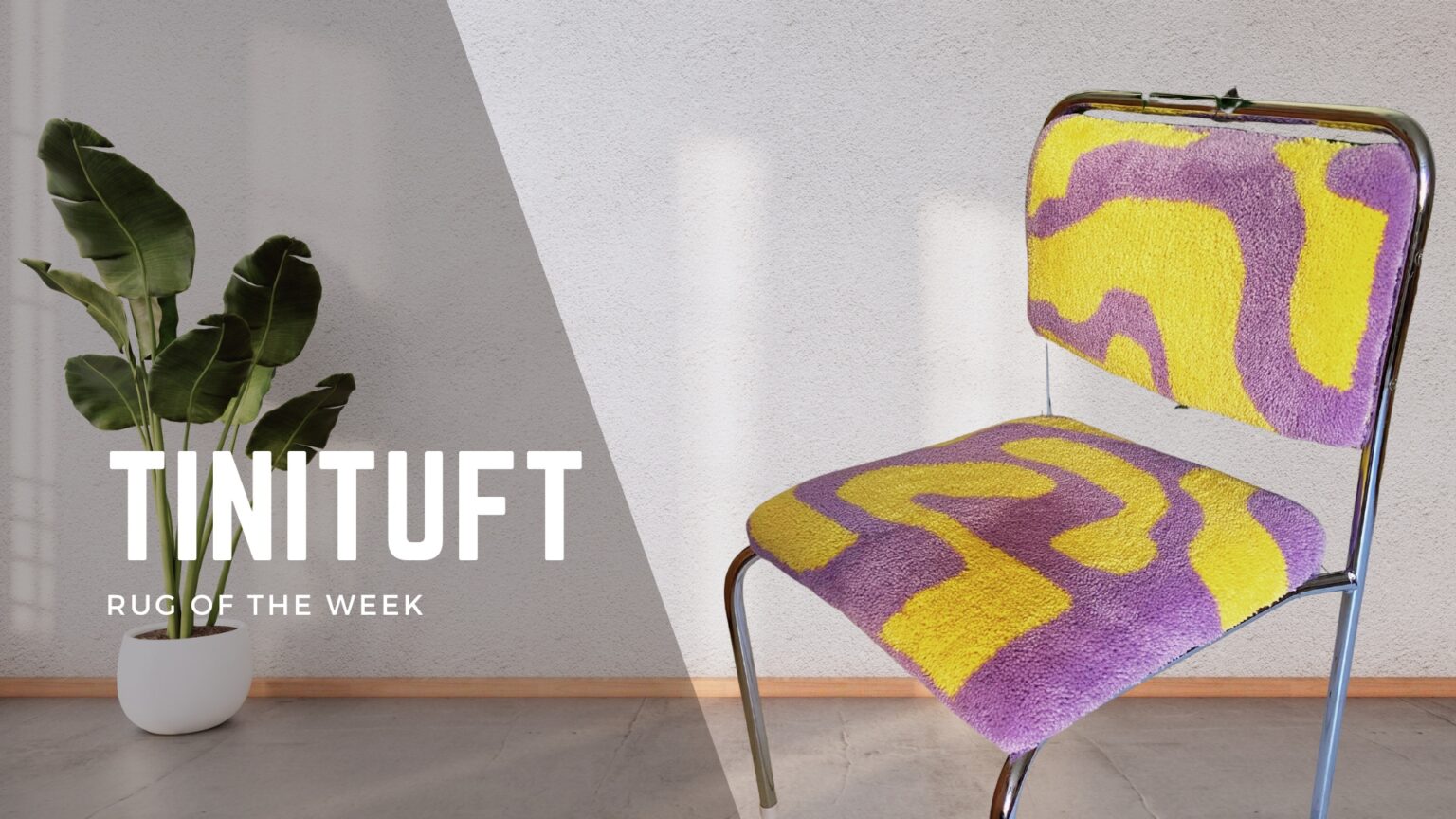 Rug of the week series tuftingeurope 3 Tuftowane krzesło Tini pełne zabawy i procesu twórczego
