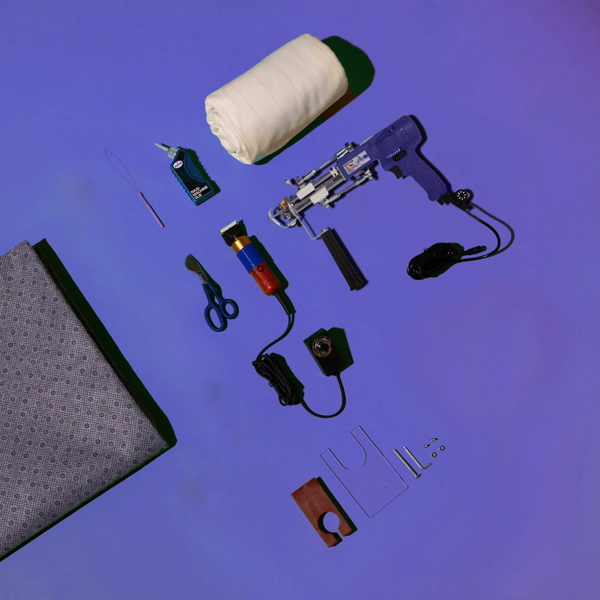 Kit de démarrage tufting avec AK-v 1 Kit de démarrage tufting avec AK-v