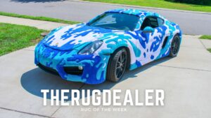 the rug dealer porsche tufted tufting rug car TheRugDealer’s Tufted Porsche, Three Years in the Making