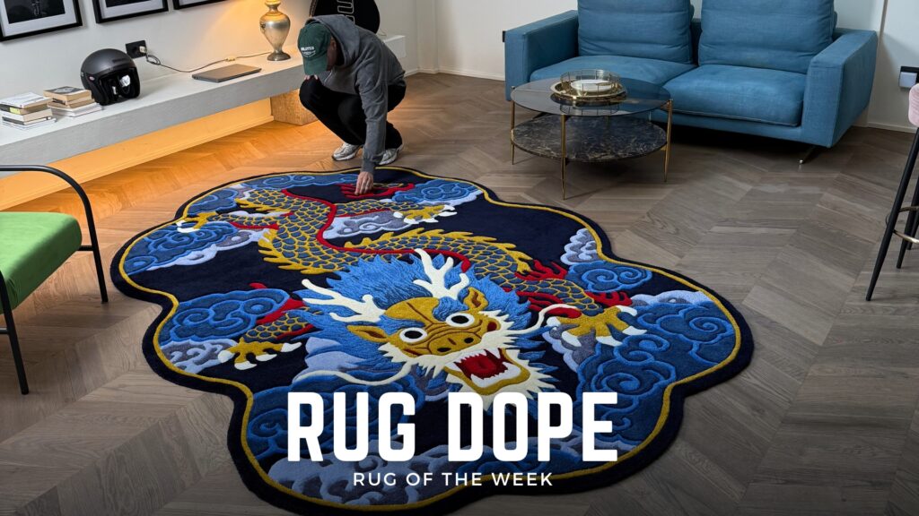Fabio Passeri’s Tibetan Celestial Dragon 1 Rug of the week series tuftingeurope 1 Fabio Passeri’s Tibetan Celestial Dragon