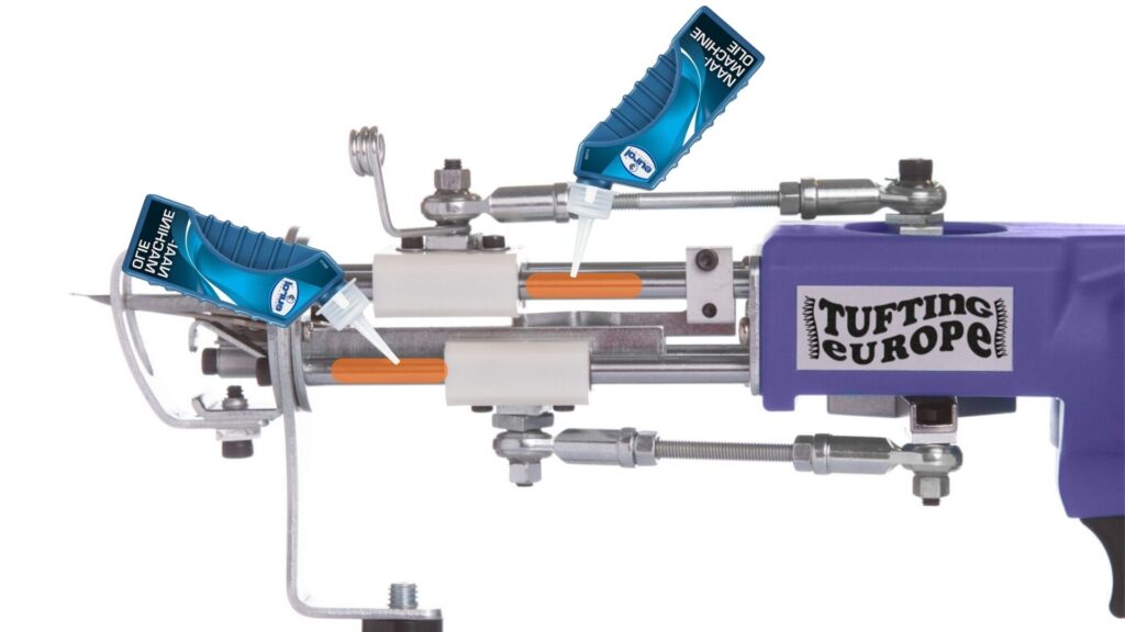 2 How to Oil Your Tufting Machine — for AK-V, AK-1N DUO & AK-1H