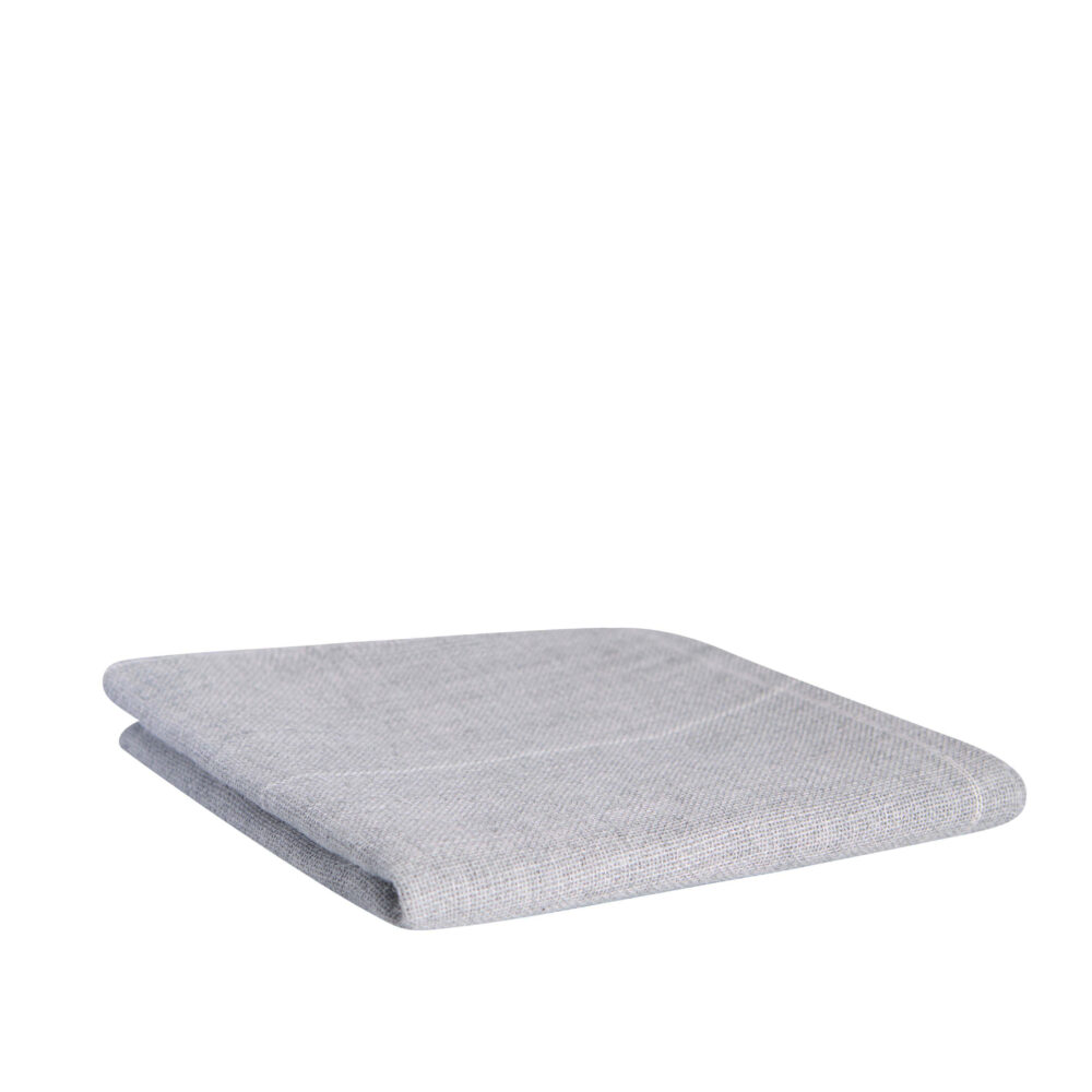Grauer Polyester-Tuftingstoff 100x100 cm