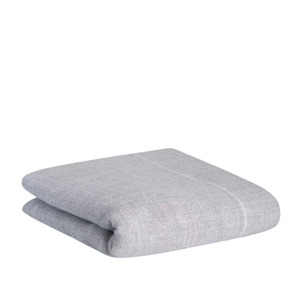 Grauer Polyester-Tuftingstoff 200 x 200 cm