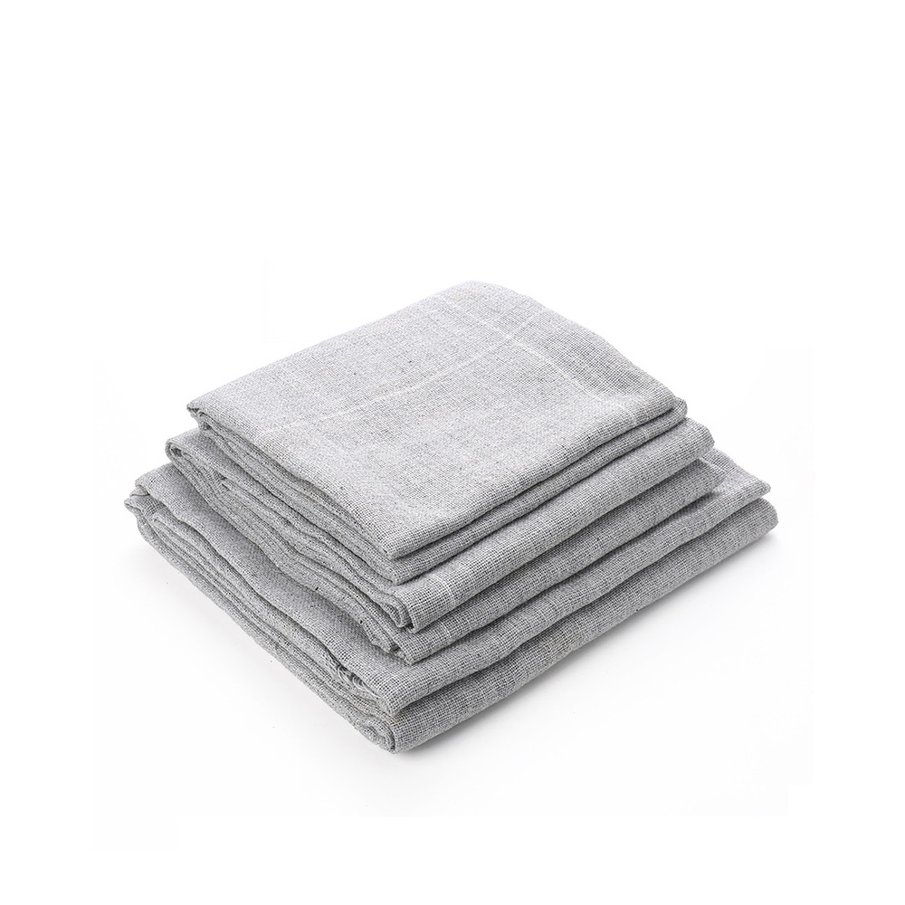 Alternative view of Grauer Polyester-Tuftingstoff 200 x 200 cm