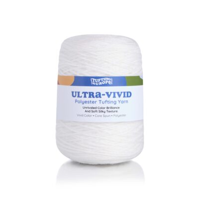 Pure White Ultra-Vivid Polyester Tufting Yarn