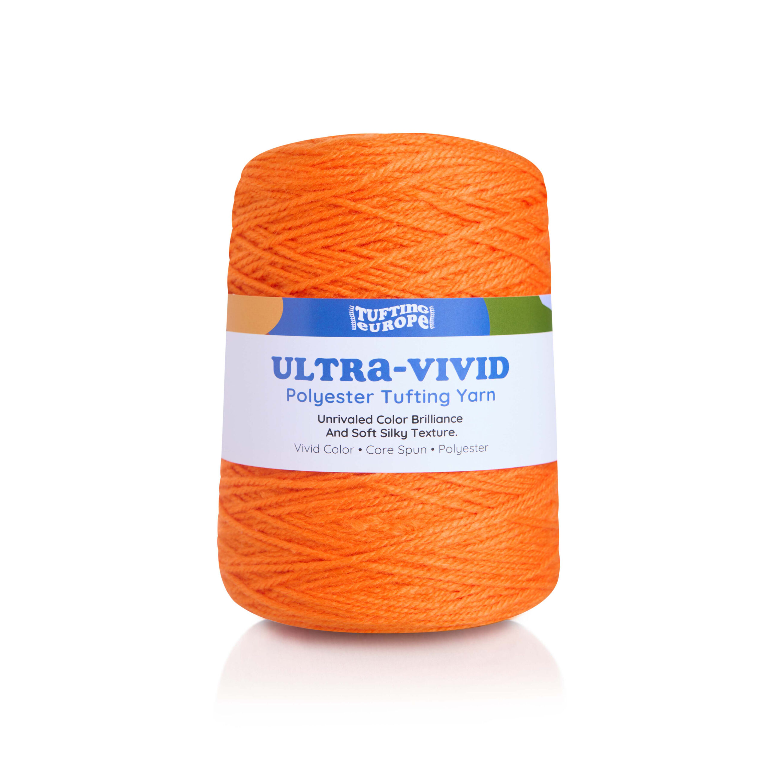 Pomarańczowa przędza poliestrowa do tuftingu Ultra-Vivid 1 Pomarańczowa przędza poliestrowa do tuftingu Ultra-Vivid