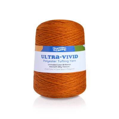 Ginger Orange Ultra-Vivid Polyester Tufting Yarn