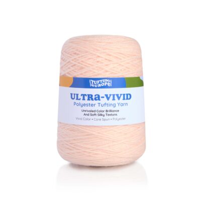 Pale Peach Ultra-Vivid Polyester Tufting Yarn