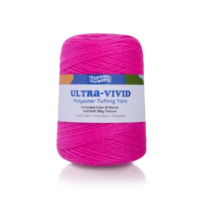 Bright Magenta Ultra-Vivid Polyester Tufting Yarn