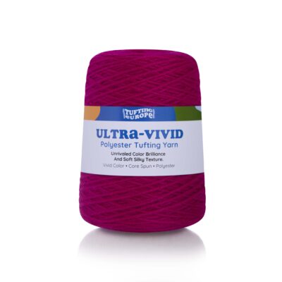 Deep Magenta Ultra-Vivid Polyester Tufting Yarn