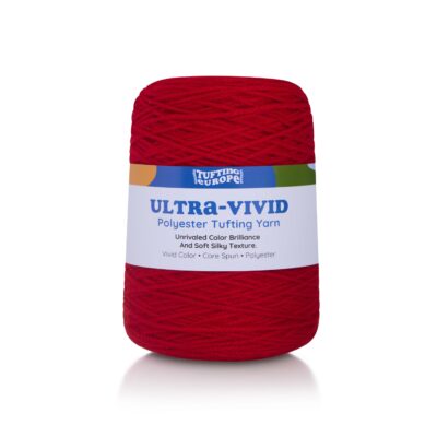 Filato per Tufting in Poliestere Rosso Ultra-Vivido