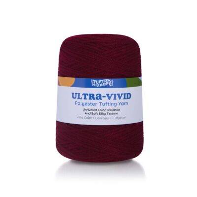 Bordeaux Ultra-Vivid Polyester Tufting Yarn