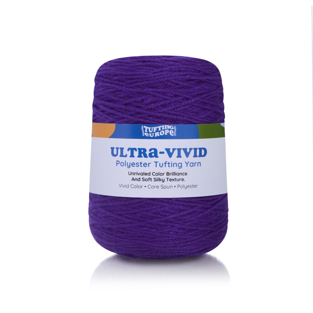Indygo Purpurowa Ultra-Żywa Poliestrowa Przędza do Tuftingu