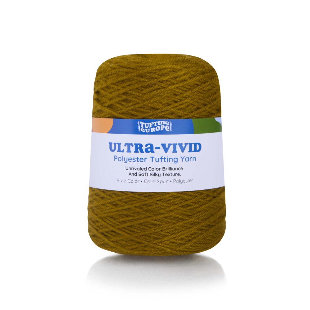 Musztardowa Ultra-Vivid Przędza do Tuftingu z Poliestru