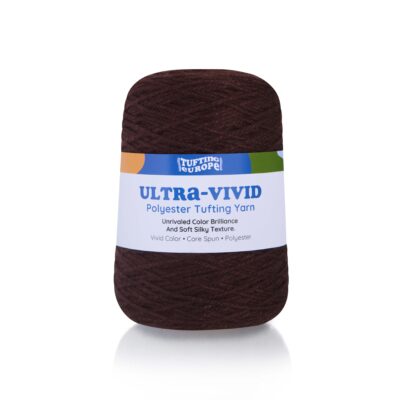 Dark Brown Ultra-Vivid Polyester Tufting Yarn
