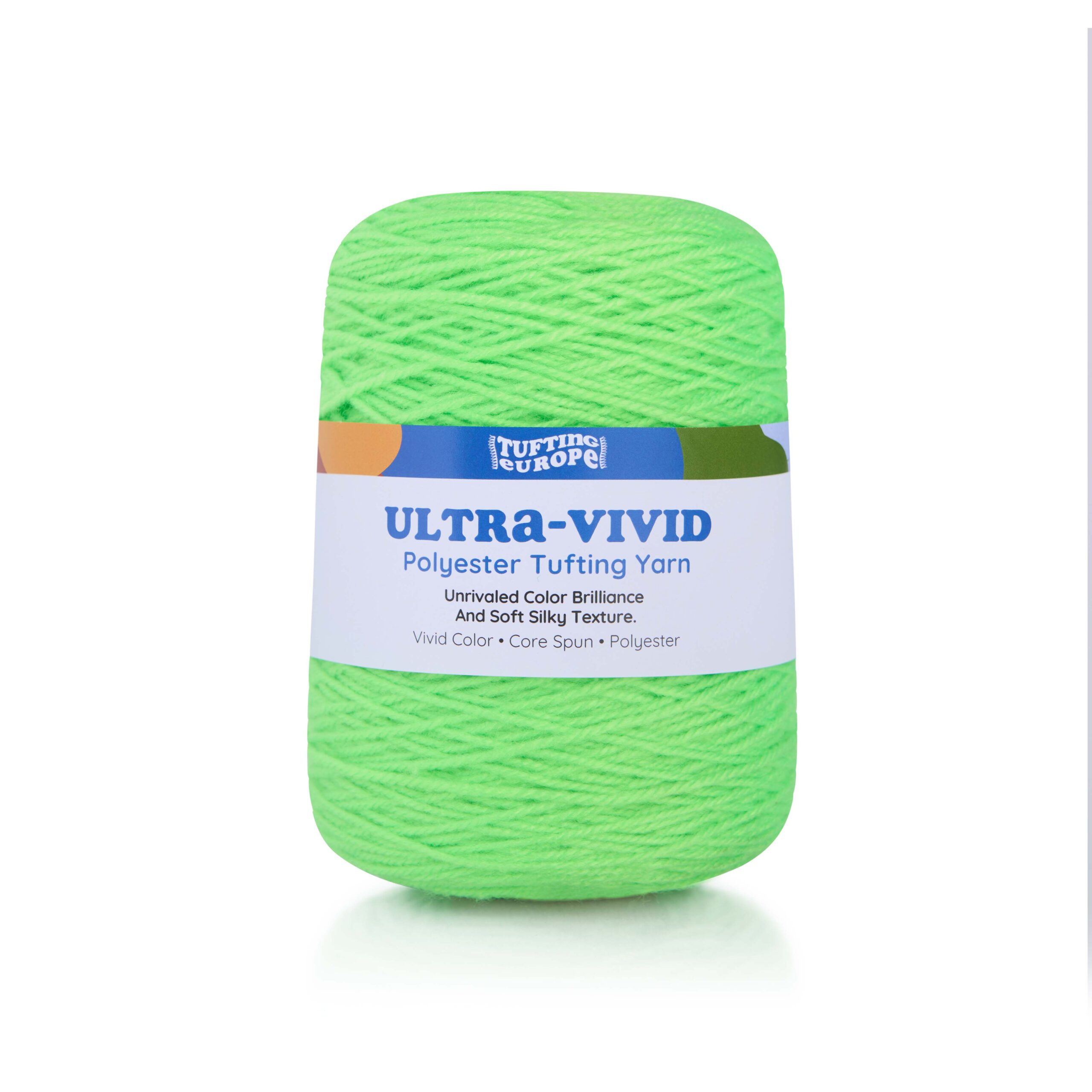 Highlighter Green – ultra-żywa poliestrowa przędza do tuftingu 1 Highlighter Green – ultra-żywa poliestrowa przędza do tuftingu