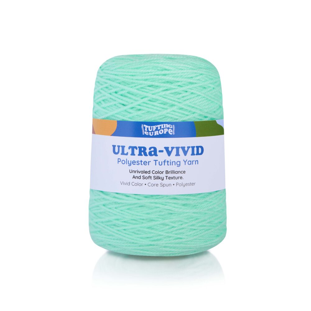 Jasna Mięta Ultra-Vivid Przędza Poliestrowa do Tuftingu
