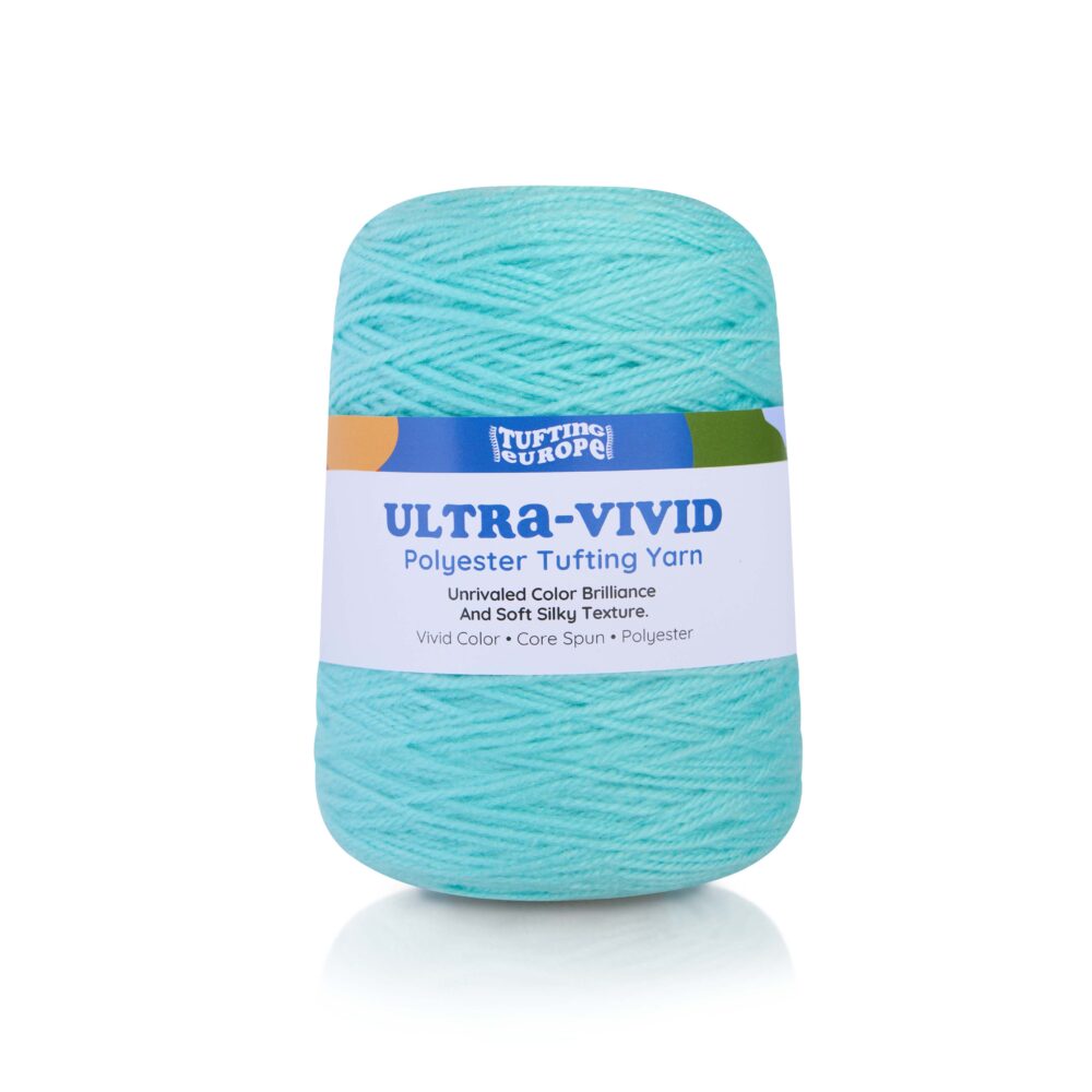 Jasnoturkusowa Ultra-Vivid Przędza do Tuftingu z Poliestru