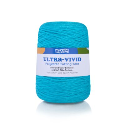 Cyan Ultra-Vivid Polyester Tufting Yarn