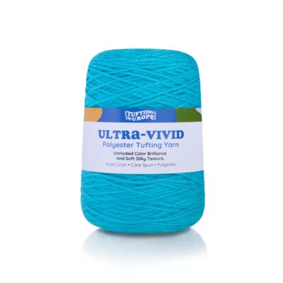 Cyjan Ultra-Vivid Przędza Poliestrowa do Tuftingu