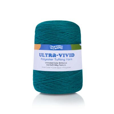 Ocean Blue Ultra-Vivid Polyester Tufting Yarn
