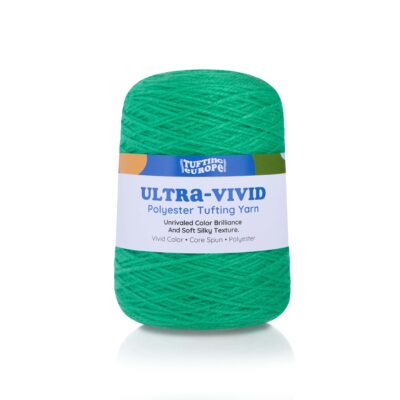 Poison Green Ultra-Vivid Polyester Tufting Yarn