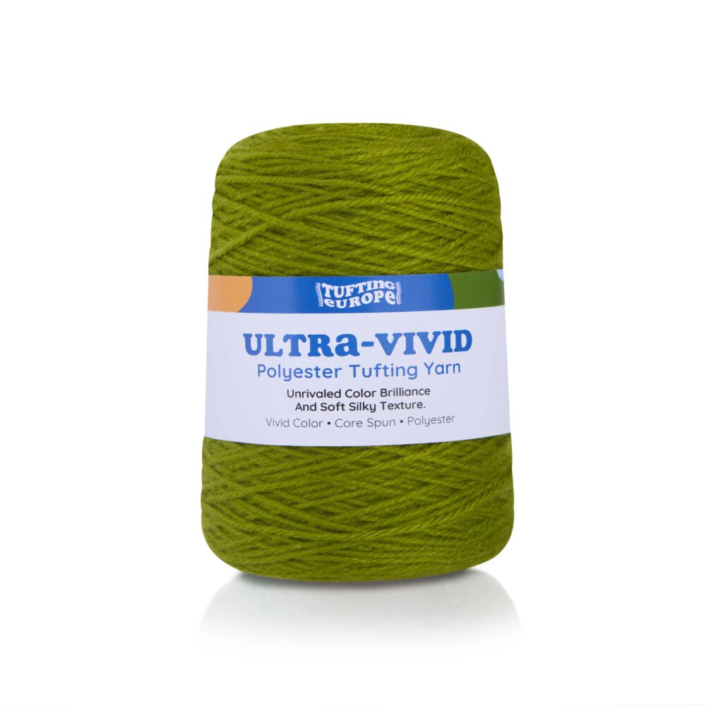 Ciemnooliwkowa przędza do tuftingu z poliestru Ultra-Vivid