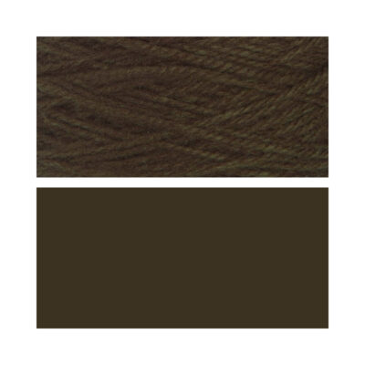 Alternative view of Fil à touffeter en polyester ultra-vif marron profond