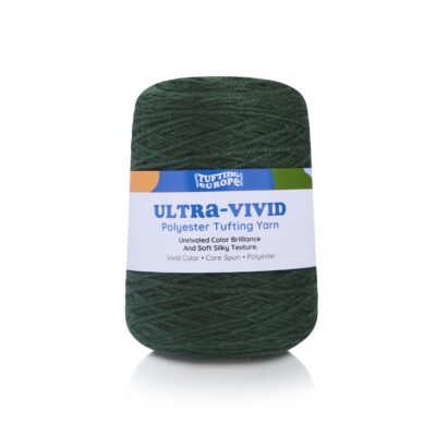 Dusty Pine Green Ultra-Vivid Polyester Tufting Yarn