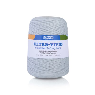 Light Grey Ultra-Vivid Polyester Tufting Yarn