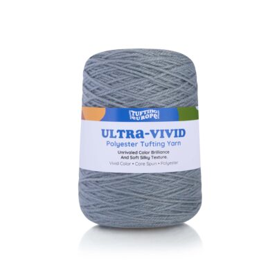 Medium Grey Ultra-Vivid Polyester Tufting Yarn