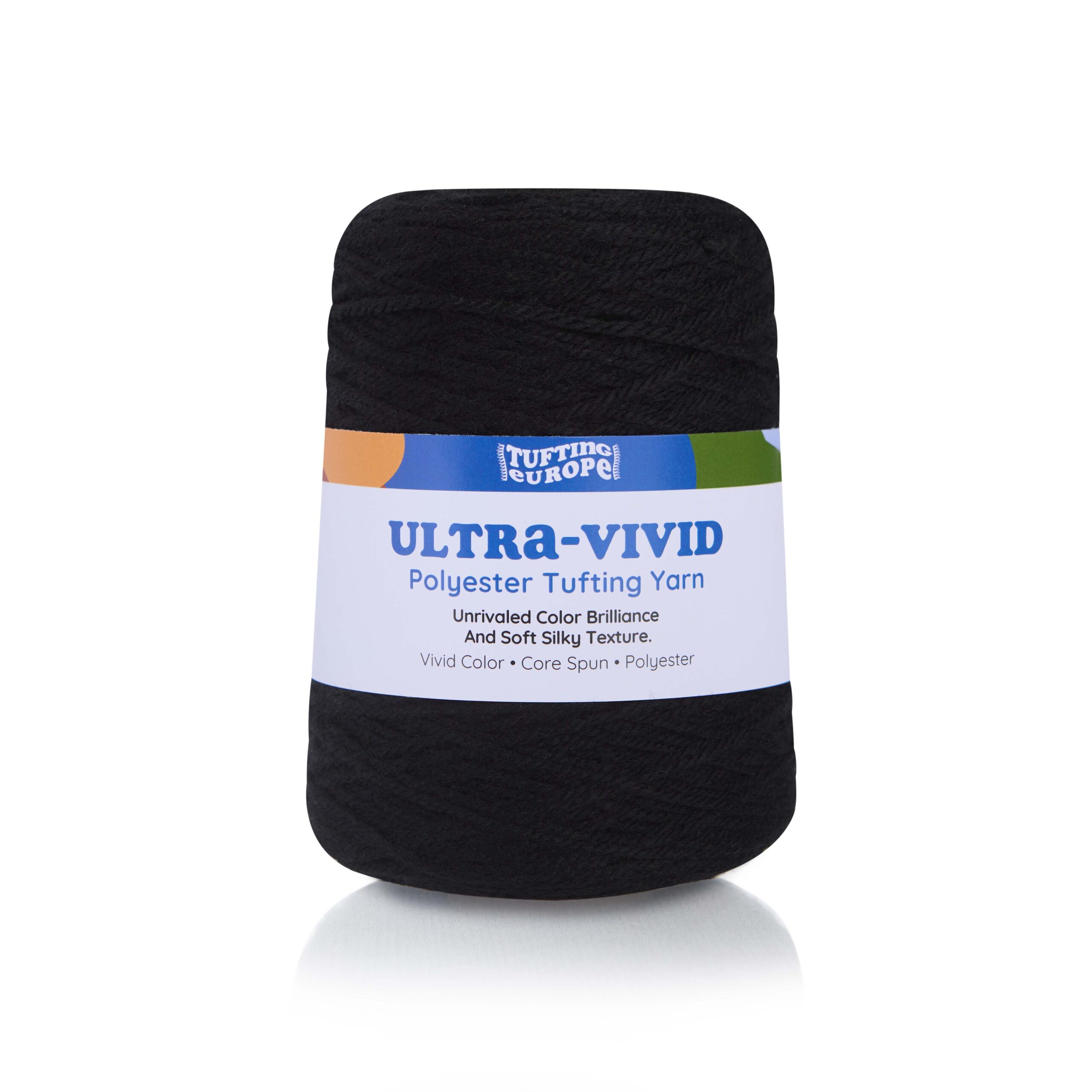 Czarna Przędza do Tuftingu z Poliestru Ultra-Vivid 1 Czarna Przędza do Tuftingu z Poliestru Ultra-Vivid