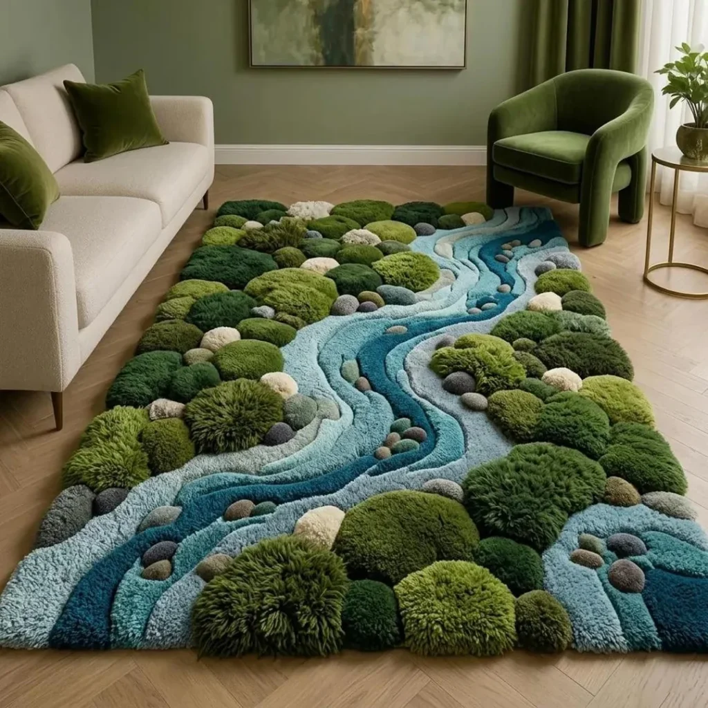 how do you create this contrast between fluffy yarn and v0 b70td5w6mabh1 1 Creating Fluffy, High-Pile Contrast in Your Rugs